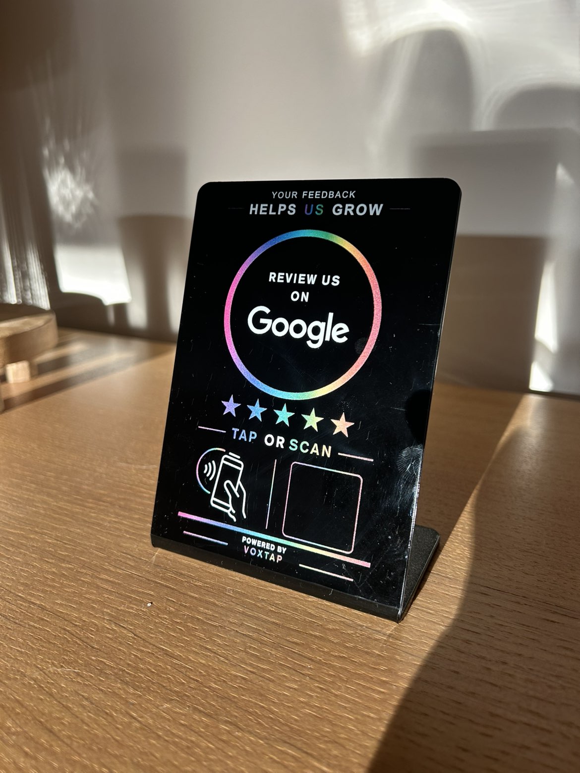 Voxtap Review Display
