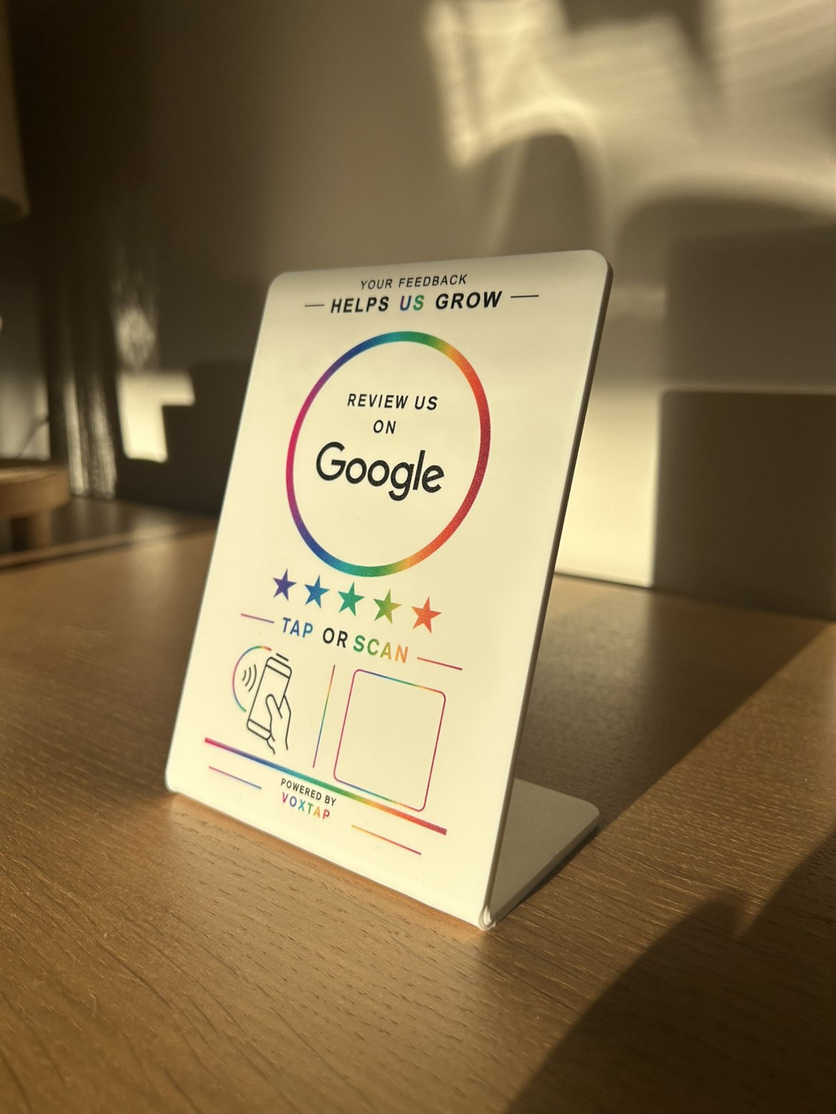 Voxtap Review Display